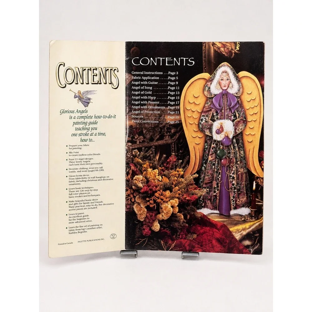 Glorious Angels Kathye Begala Paint on Fabric Pattern Book Leisure Arts